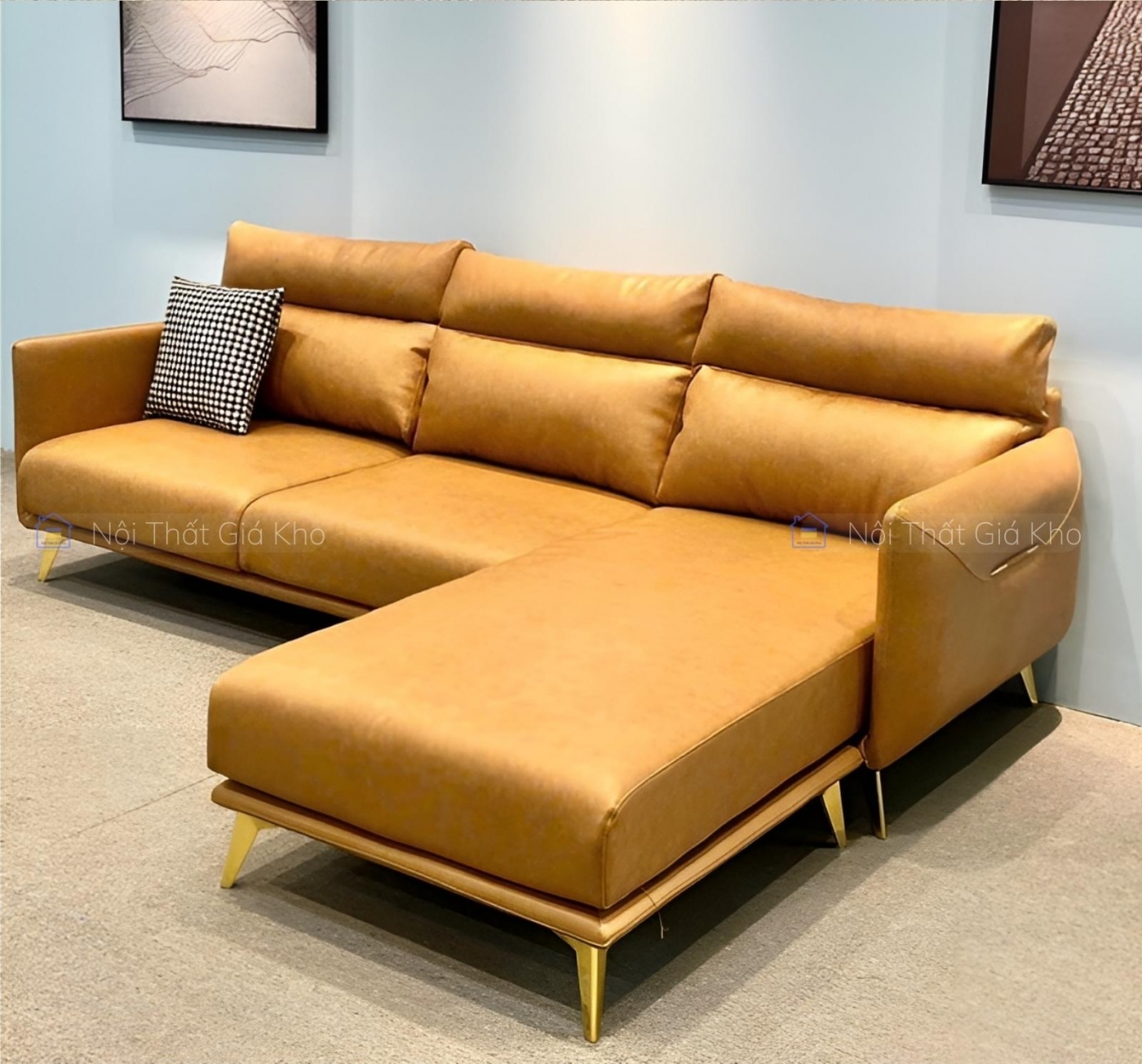 Sofa góc L 2m5x1m7 nhỏ gọn