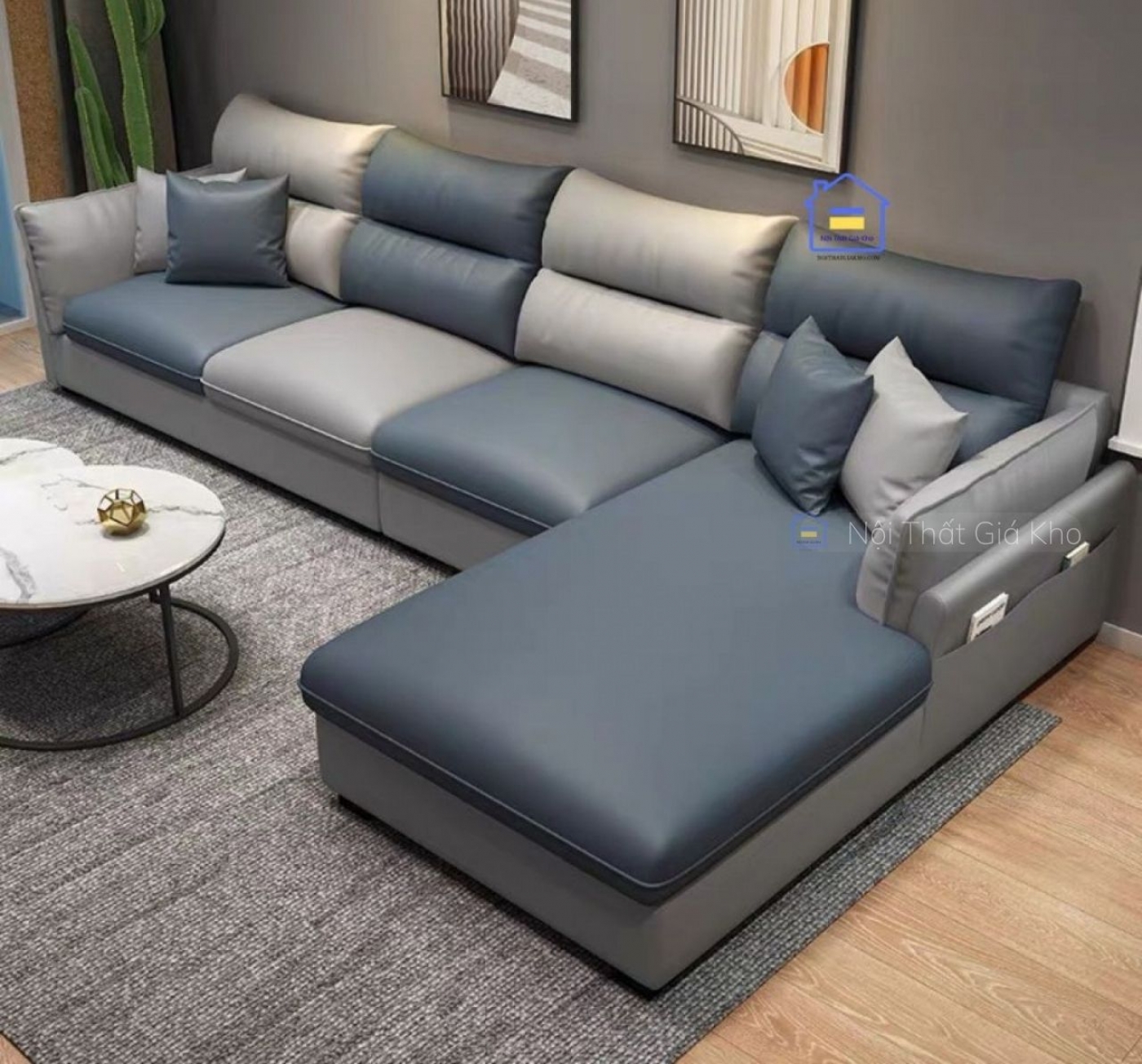 Sofa góc L Adora cao cấp GL29