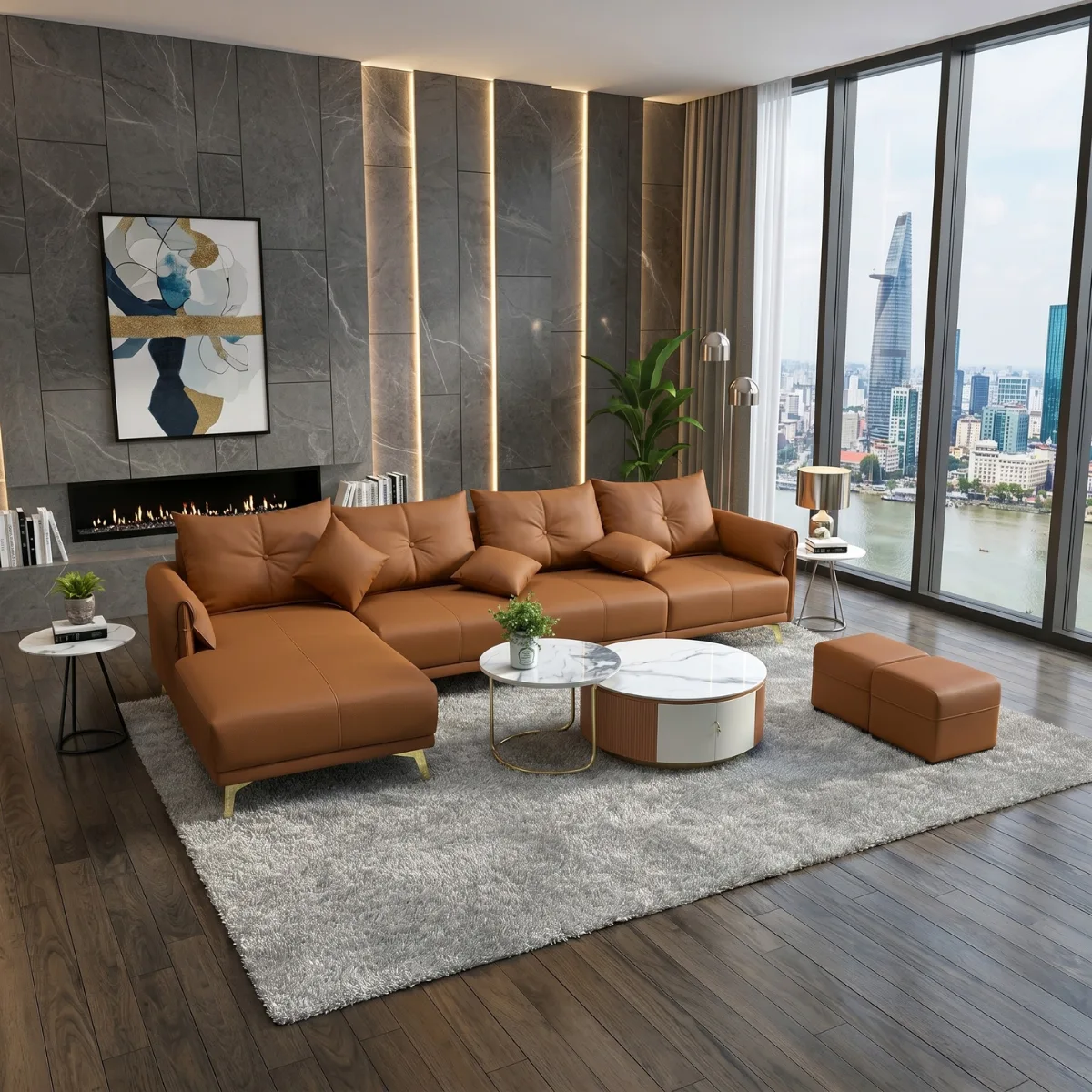 Sofa góc L Adora GK01