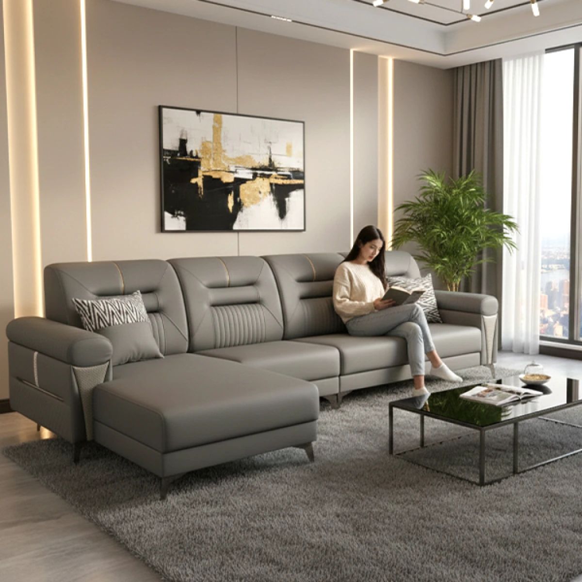 Sofa góc L Adora Lora