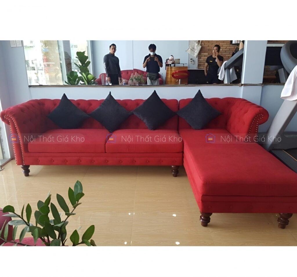 Sofa góc L Adora tân cổ điển GL06