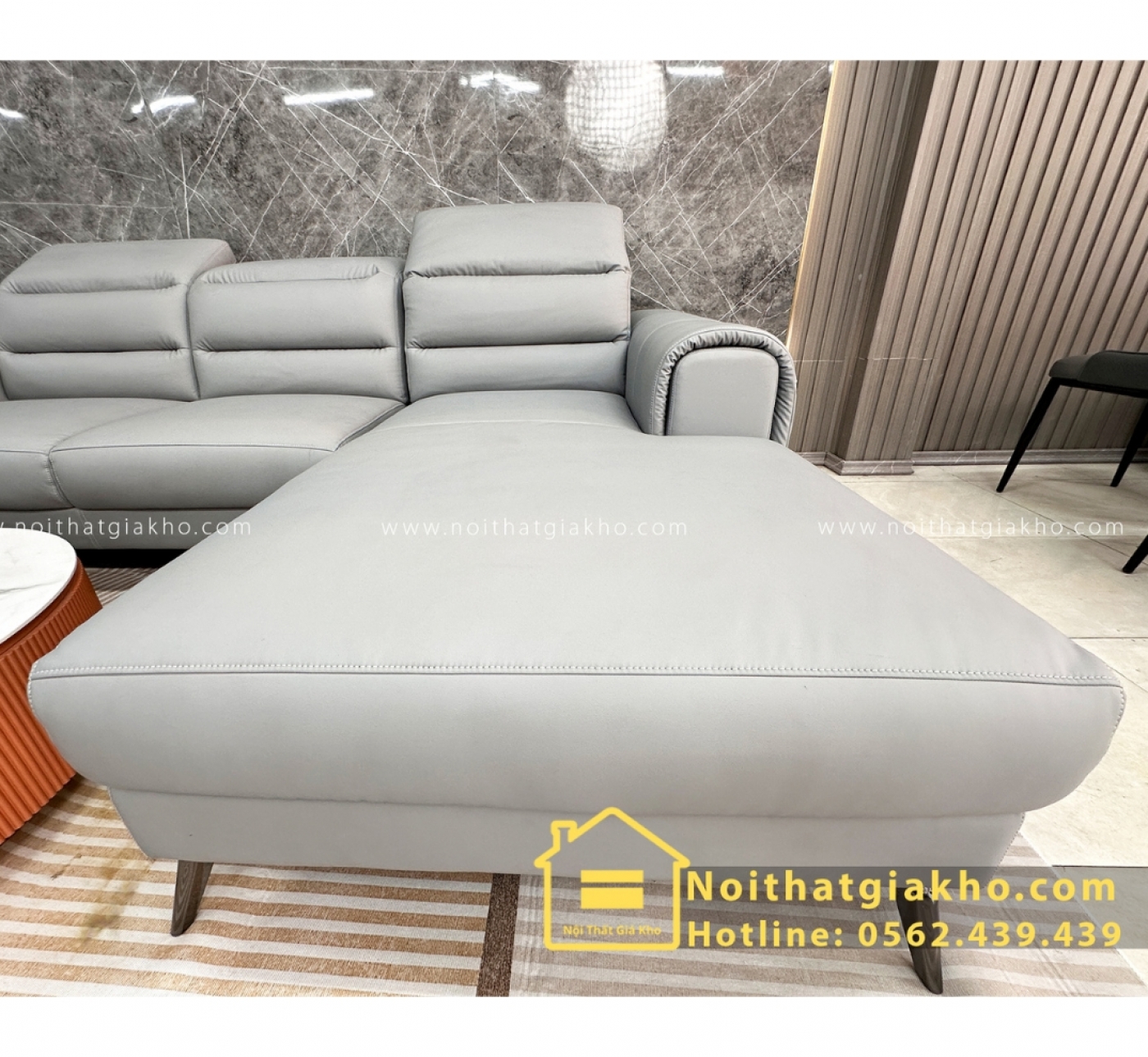 Sofa góc L Adora XA05 da chống trầy
