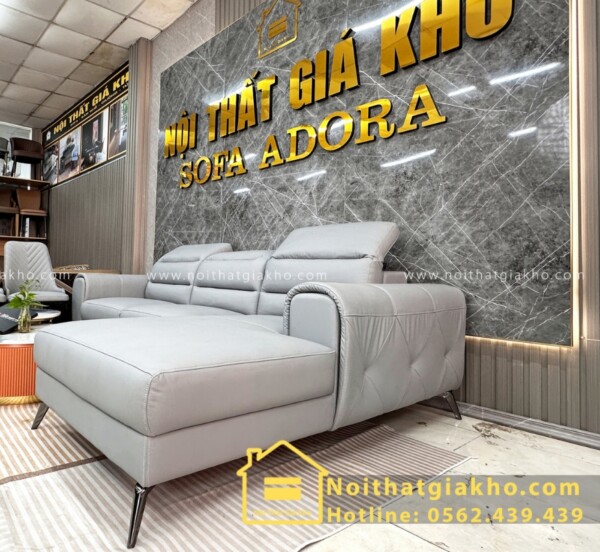 Sofa góc L Adora XA05 da chống trầy