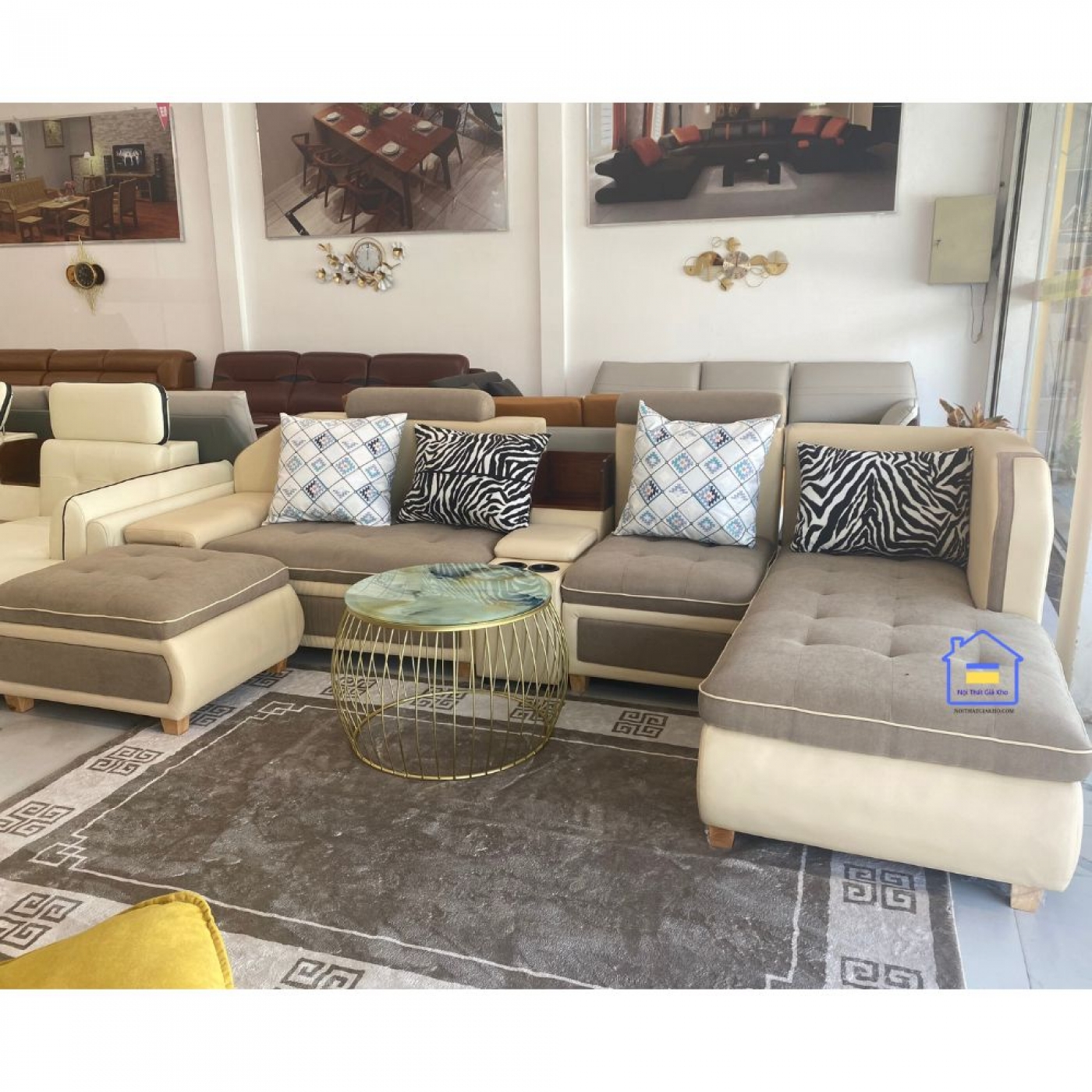 Sofa vải góc L cao cấp SFVTY03