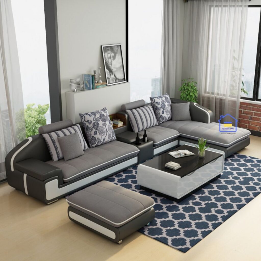 Sofa vải góc L cao cấp SFVTY03