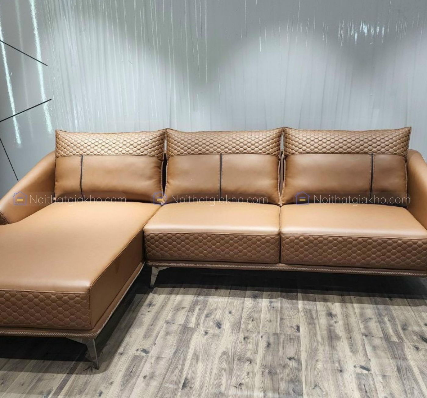Sofa góc L da cao cấp NTVT016