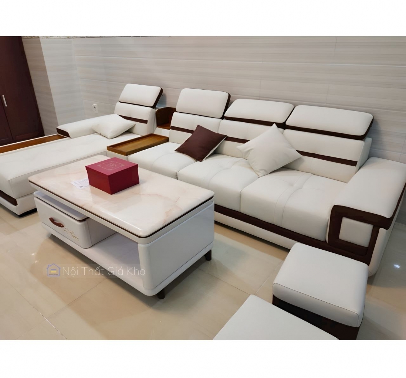 Sofa phòng khách chữ L cao cấp Adora GL31