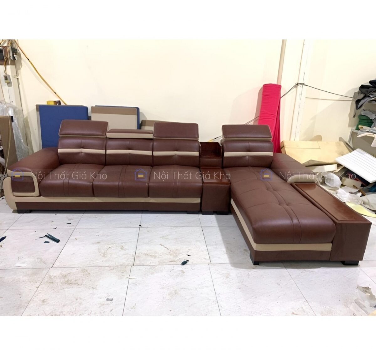 Sofa phòng khách chữ L cao cấp Adora GL31