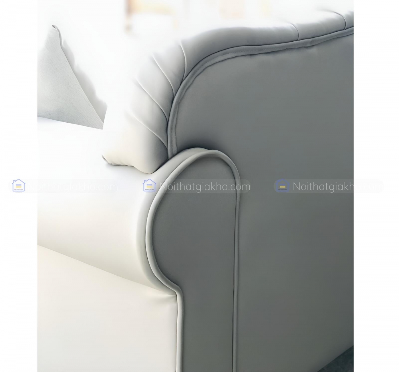 Sofa tân cổ điển Adora BA12 bọc da cao cấp