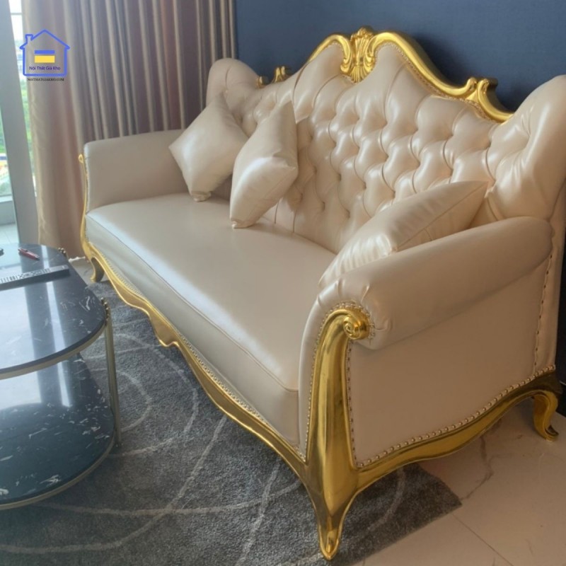 Sofa tân cổ điển ADORA dát vàng 24k