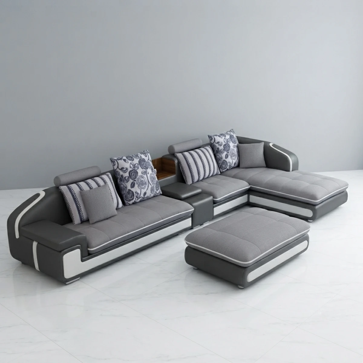 Sofa vải góc L cao cấp SFVTY03