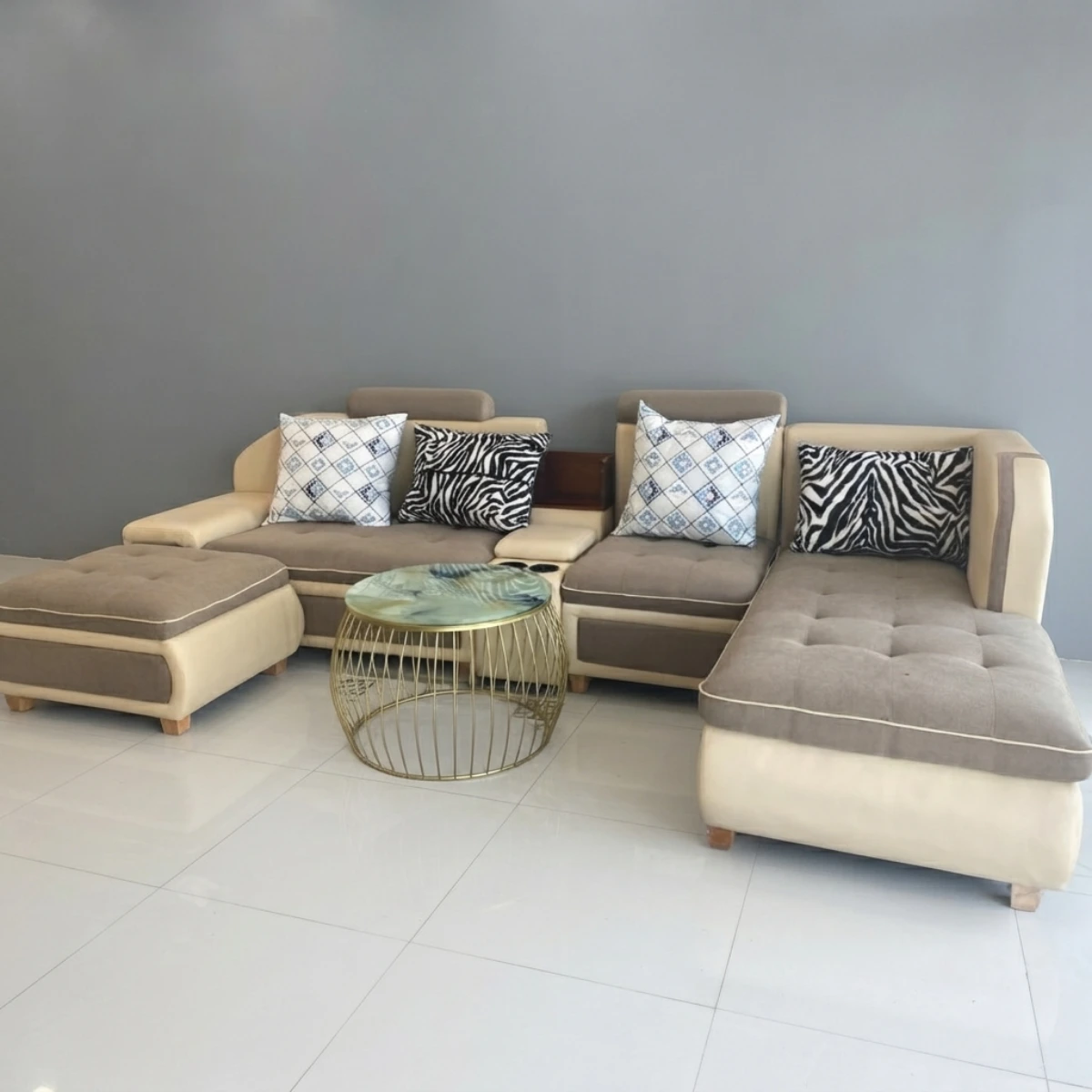 Sofa vải góc L cao cấp SFVTY03