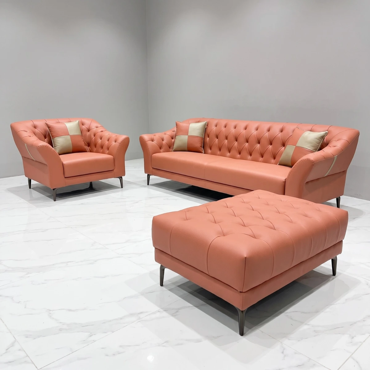 Sofa văng da cổ điển cao cấp