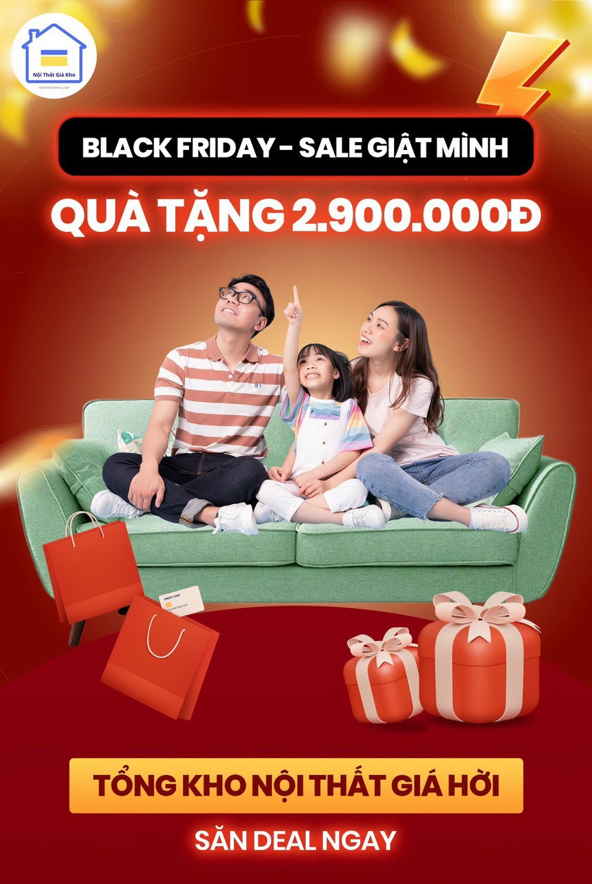 ƯU ĐÃI BLACK FRIDAY - SĂN NỘI THẤT QUÀ LIỀN TAY