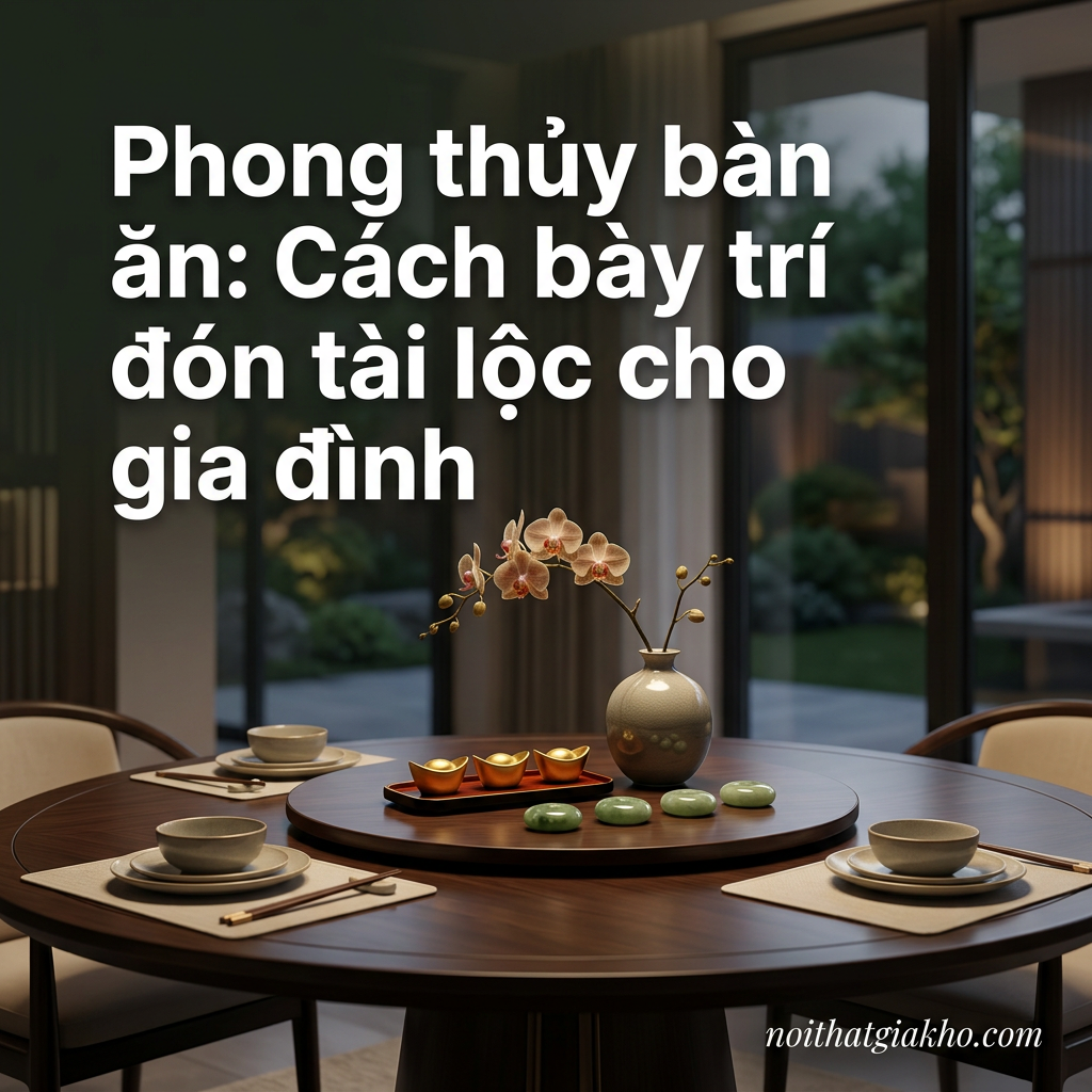 phong thuy ban an cach bay tri don tai loc cho gia dinh