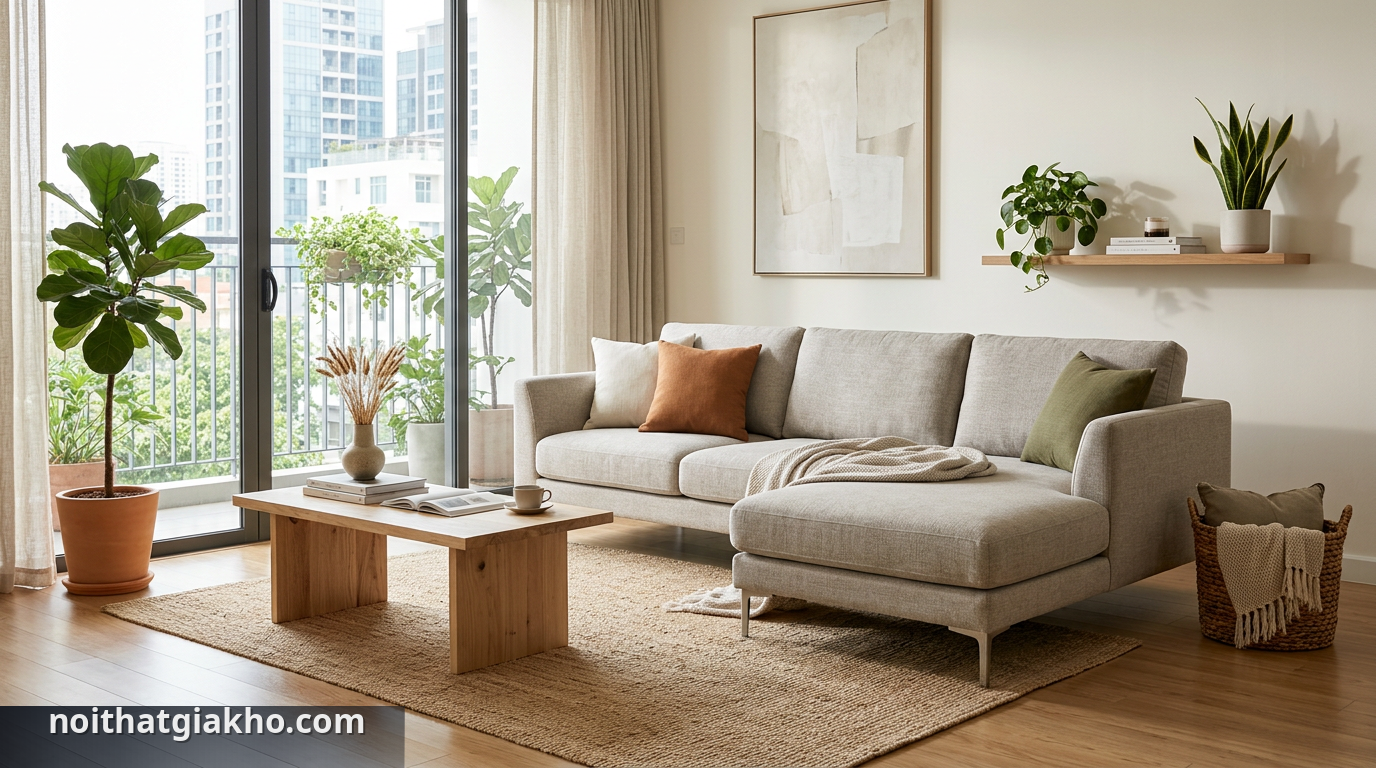 Sofa chữ L TPHCM: Top 10 mẫu hiện đại xu hướng 2024 1 Các mẫu sofa chữ L hiện đại dẫn đầu xu hướng năm 2024 tại TPHCM - sofa chữ L TPHCM