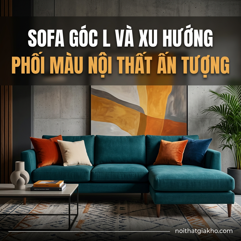 sofa goc l va xu huong phoi mau noi that an tuong