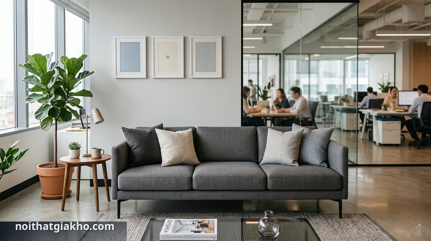 Sofa văng văn phòng hiện đại phù hợp với mọi không gian làm việc - sofa văng văn phòng