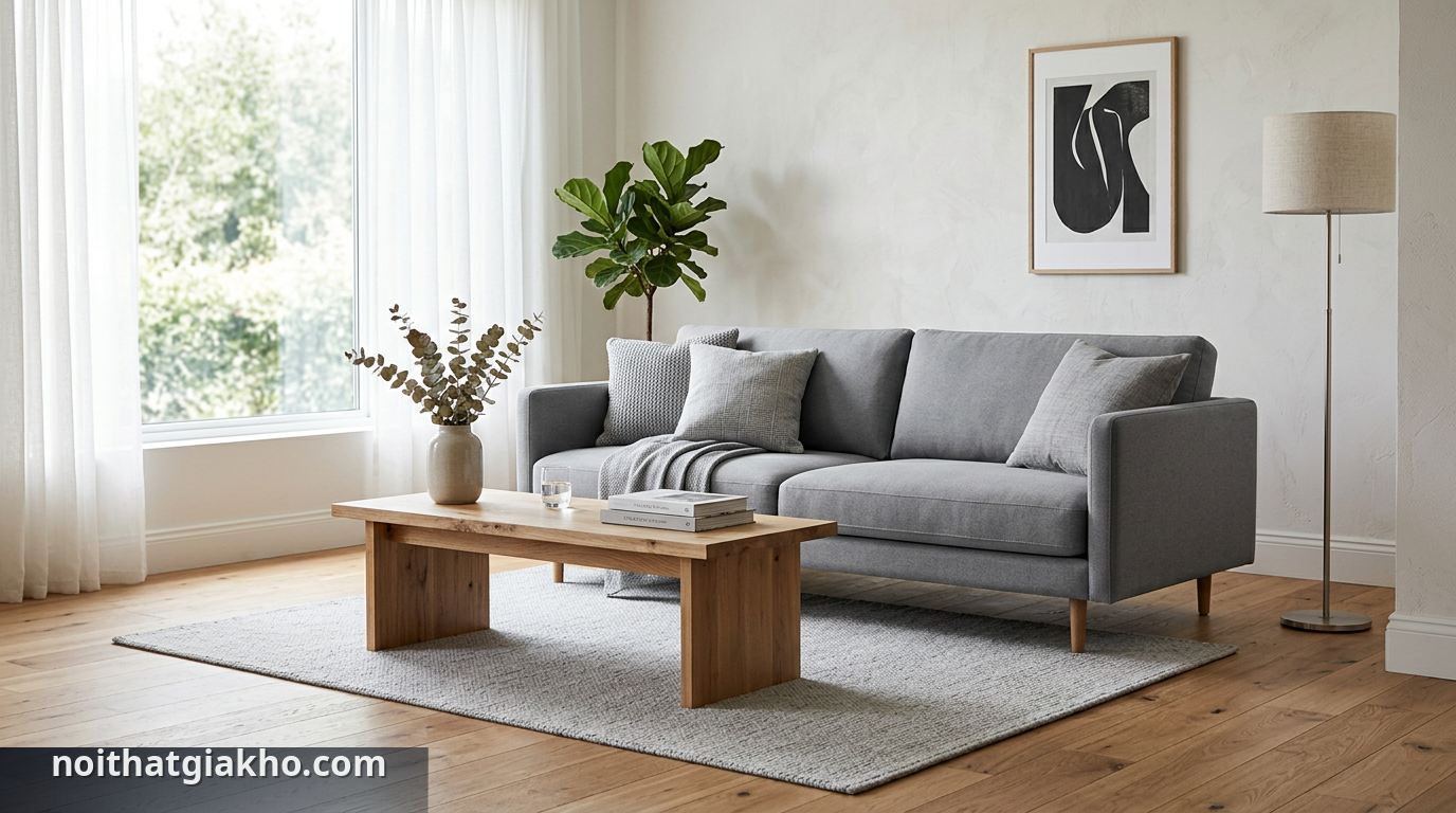 Chọn Sofa Băng Đẹp: Hướng Dẫn Từ Chuyên Gia Xưởng Sản Xuất 1 Một chiếc sofa băng hiện đại giúp tối ưu hóa không gian phòng khách nhỏ. - chọn sofa băng đẹp