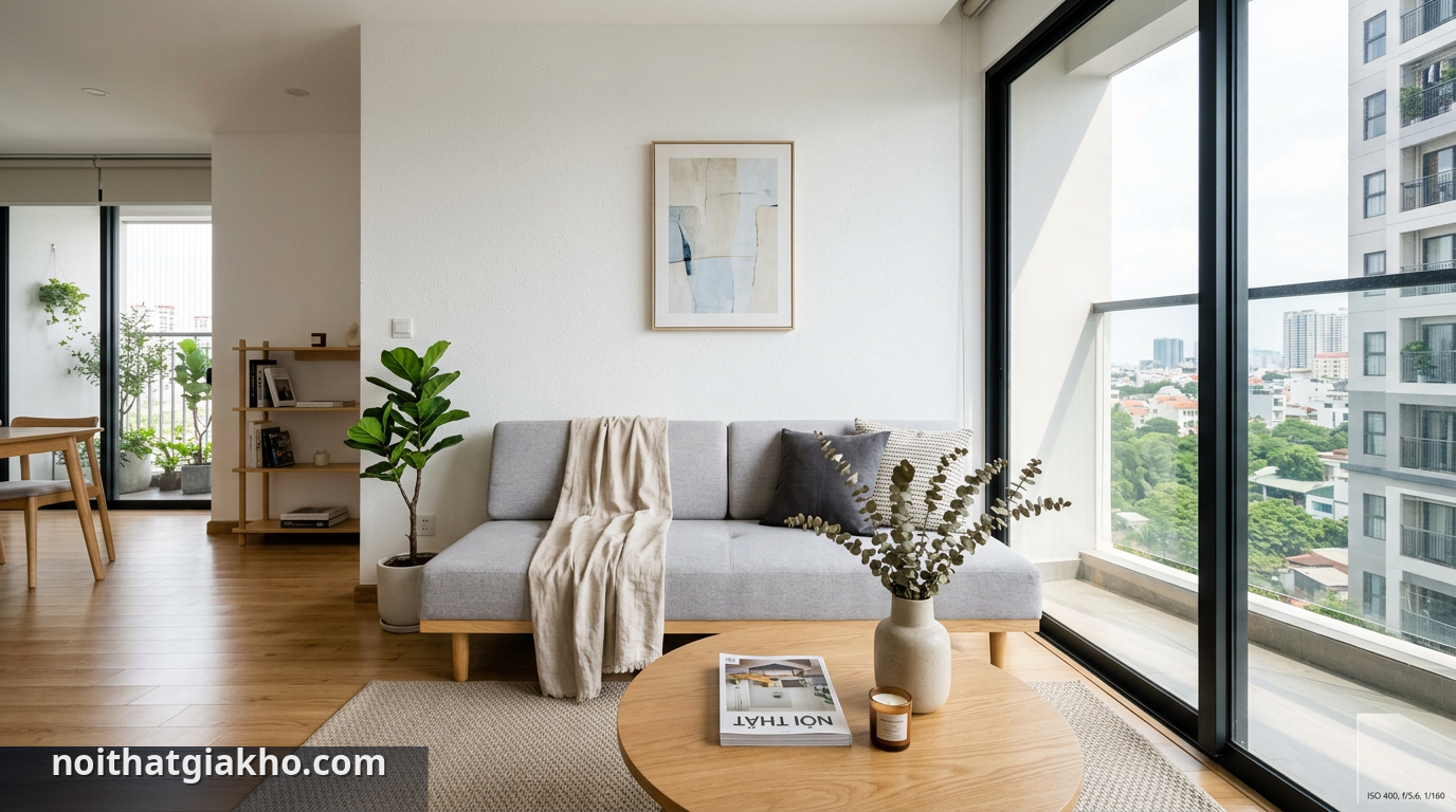 Sofa băng mang lại vẻ đẹp hiện đại và tinh tế cho phòng khách - trang trí phòng khách sofa băng