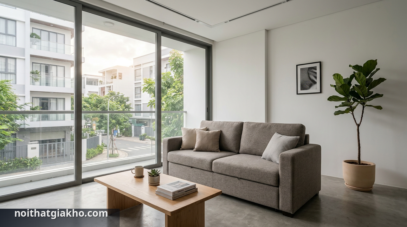 Một mẫu sofa giường hiện đại trong bộ sưu tập sofa giường mới TPHCM - bộ sưu tập sofa giường mới TPHCM