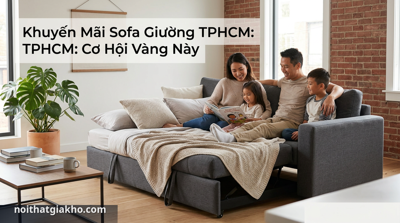 Khuyến Mãi Sofa Giường TPHCM: Cơ Hội Vàng Tháng Này 1 khuyến mãi sofa giường TPHCM - hinh minh hoa 1 - khuyến mãi sofa giường TPHCM