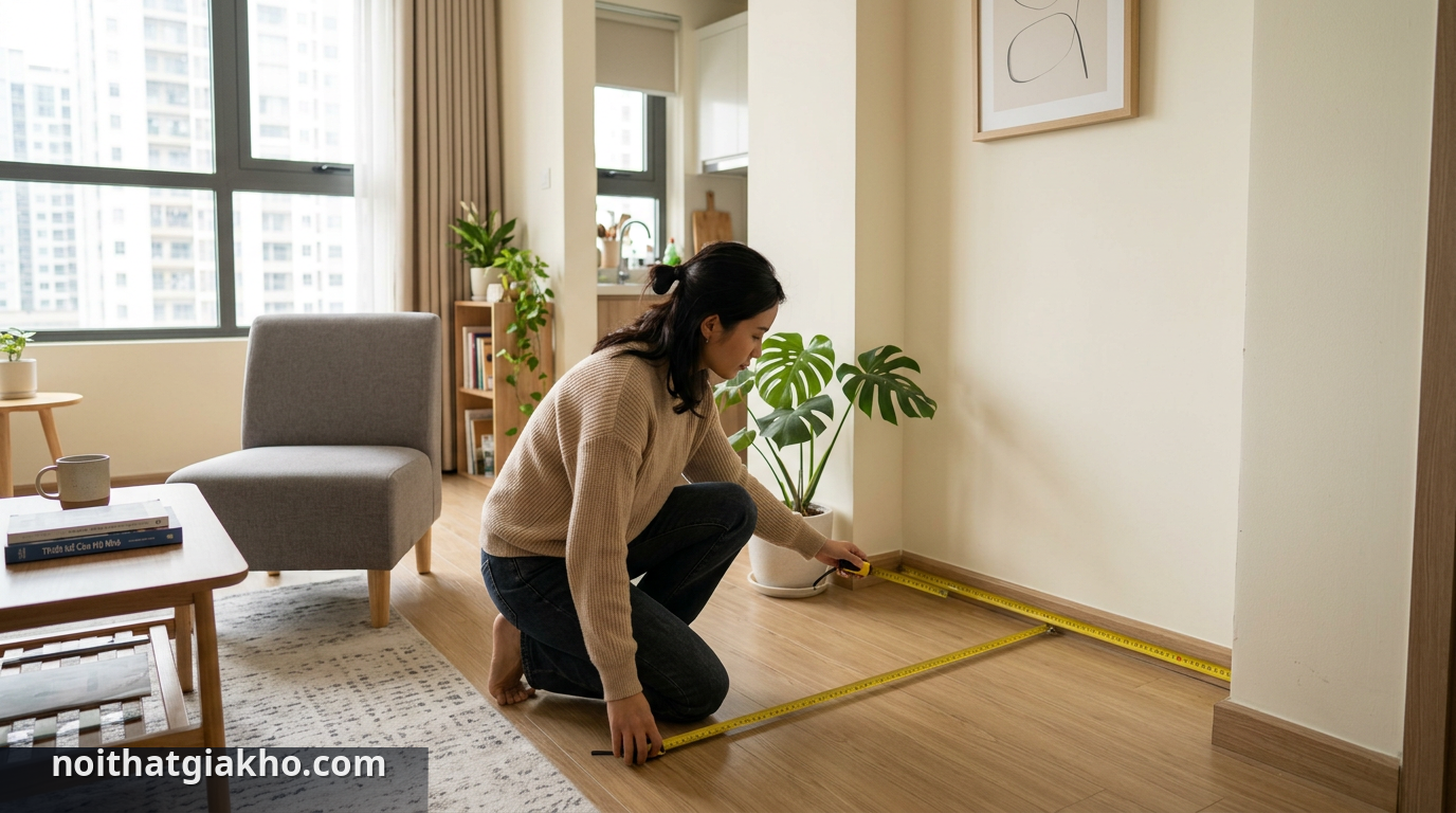 Lựa chọn kích thước sofa băng căn hộ nhỏ phù hợp. - sofa băng căn hộ nhỏ