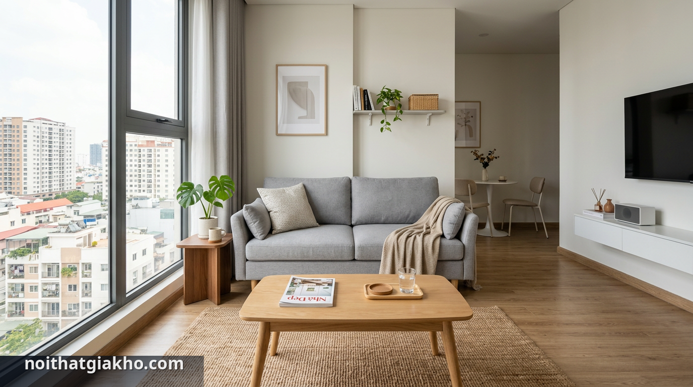 Sofa giường thông minh giúp tối ưu diện tích sống tại chung cư TPHCM - sofa giường tiết kiệm không gian TPHCM