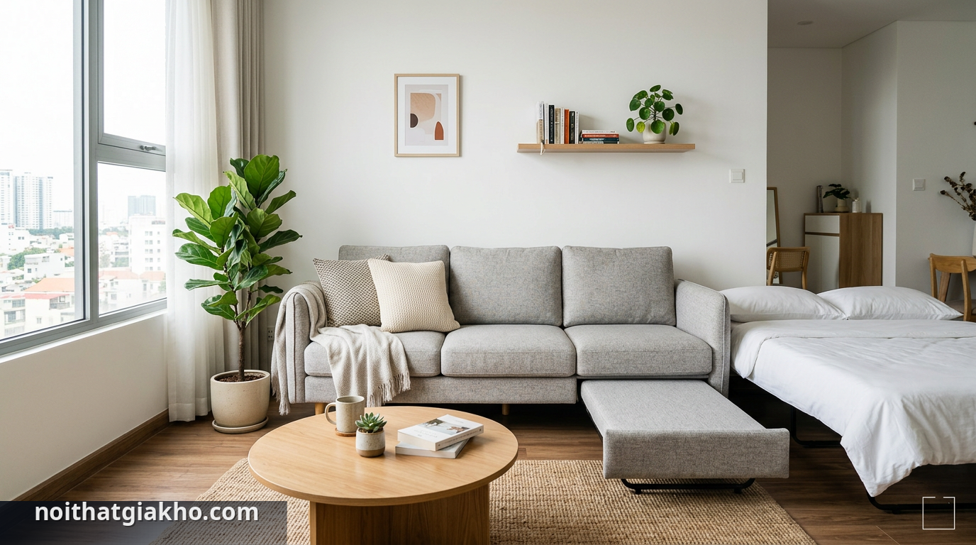 Sofa giường thông minh tối ưu không gian sống hiện đại. - mua sofa giường ở đâu TPHCM