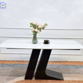 Bàn ăn mặt đá Ceramic chân IL