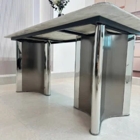 Bàn ăn mặt đá vi tinh thể BAK73