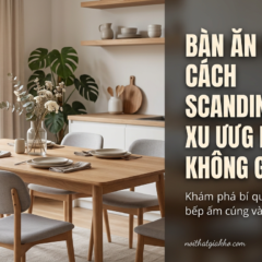 Bàn ăn phong cách Scandinavian: Xu hướng làm mới không gian bếp