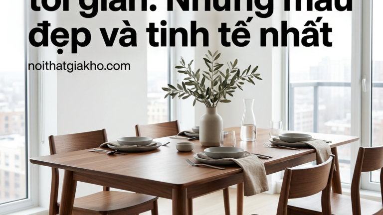 Bàn ăn phong cách tối giản: Những mẫu đẹp và tinh tế nhất