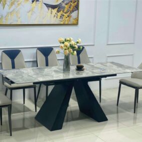 Bàn ăn thông minh đá Ceramic kéo dài 2 đầu 1m4-2m