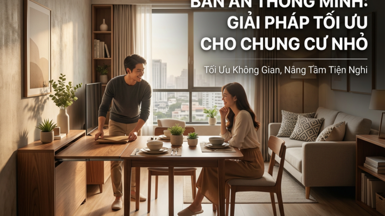 Bàn ăn thông minh: Giải pháp tối ưu cho chung cư nhỏ