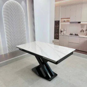 Bàn ăn thông minh mặt đá ceramic kéo dài 2 đầu