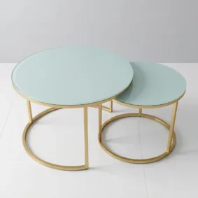 Bàn sofa tròn đôi TL108