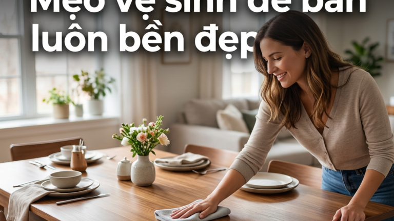 Bảo quản bàn ăn: Mẹo vệ sinh để bàn luôn bền đẹp