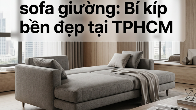 Cách bảo quản sofa giường: Bí kíp bền đẹp tại TPHCM