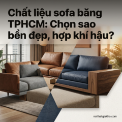 Chất liệu sofa băng TPHCM: Chọn sao bền đẹp, hợp khí hậu?