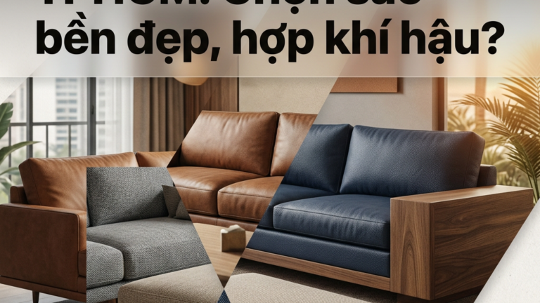 Chất liệu sofa băng TPHCM: Chọn sao bền đẹp, hợp khí hậu?