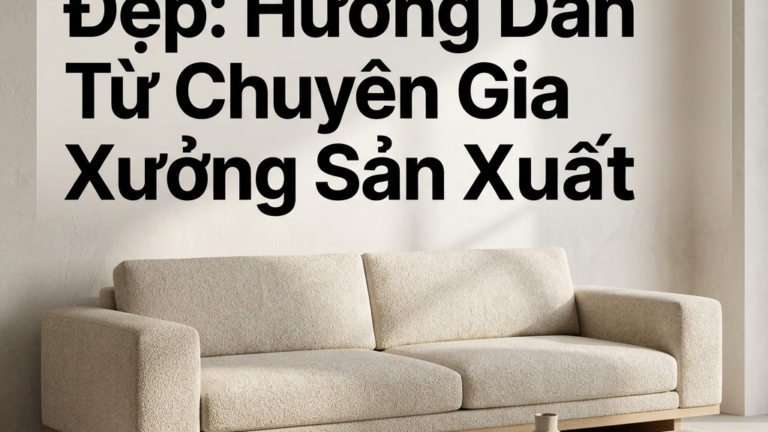 Chọn Sofa Băng Đẹp: Hướng Dẫn Từ Chuyên Gia Xưởng Sản Xuất