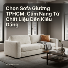 Chọn Sofa Giường TPHCM: Cẩm Nang Từ Chất Liệu Đến Kiểu Dáng