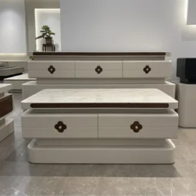 Combo bàn trà và kệ tivi nhập khẩu BT20