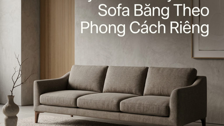 Đặt sofa theo yêu cầu: Tùy Biến Sofa Băng Theo Phong Cách Riêng