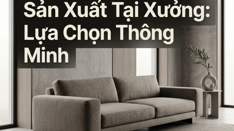 Đầu Tư Sofa Băng Sản Xuất Tại Xưởng: Lựa Chọn Thông Minh