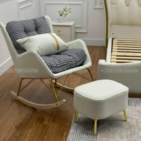 Ghế sofa thư giãn nhập khẩu kèm đôn