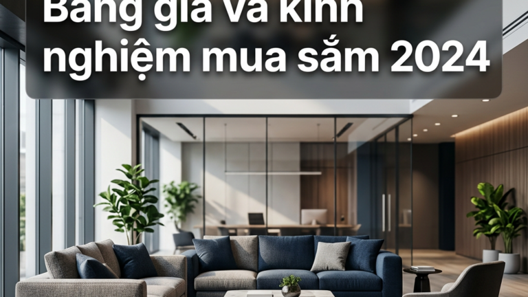 Giá sofa văn phòng: Bảng giá và kinh nghiệm mua sắm 2026