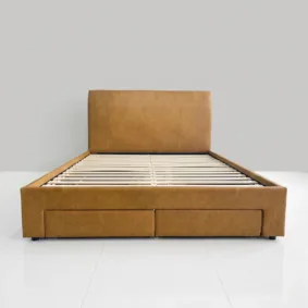 Giường bọc da Adora hộc kéo