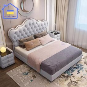 Giường bọc nệm tân cổ điển